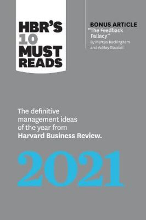 HBR's 10 Must Reads 2021 by Harvard Business Review - 9781647820039