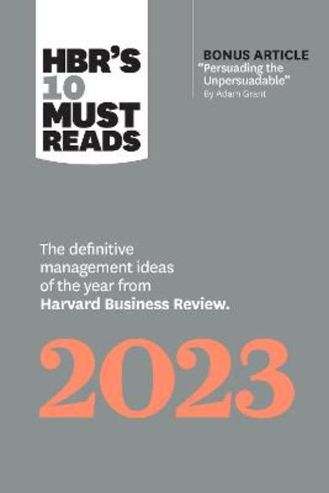 HBR's 10 Must Reads 2023 from Harvard Business Review - Harry Hartog gift idea