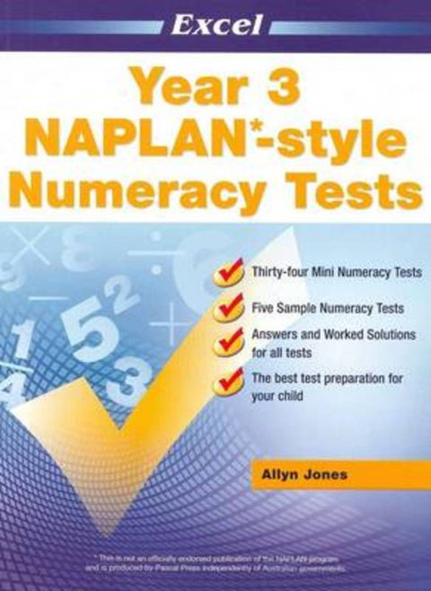 NAPLAN-style Numeracy Tests by Allyn Jones - 9781741253177