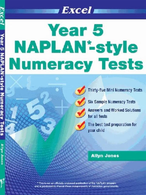 NAPLAN-style Numeracy Tests by Allyn Jones - 9781741253603