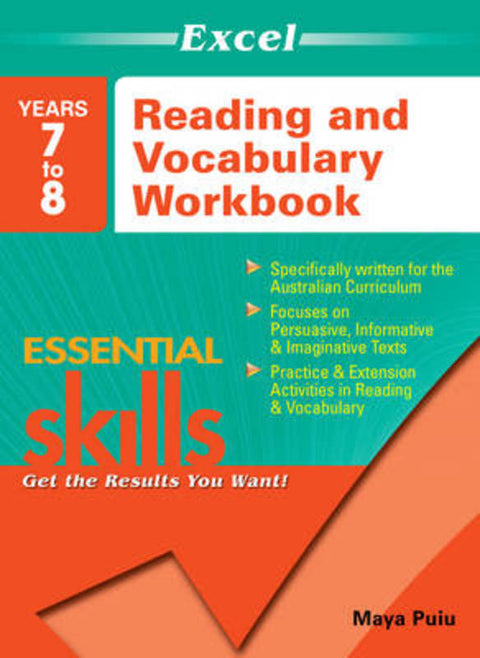 Excel Ess Reading and VOC Yr 7 - 8 by Excel - 9781741254082