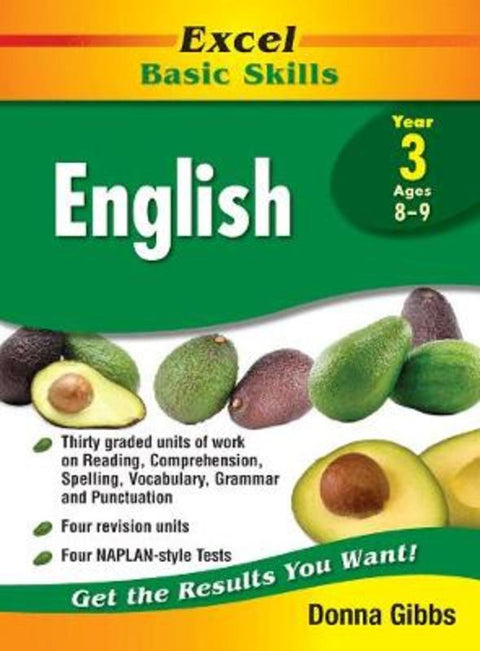 Excel Basic Skills English Year 3 by Donna Gibbs - 9781741256116