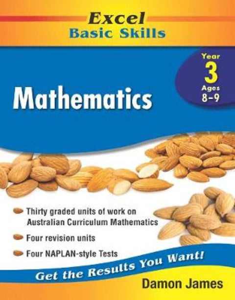 Excel Basic Skills - Mathematics Year 3 by Damon James - 9781741256185
