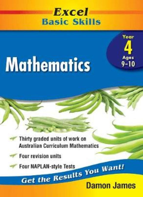 Excel Basic Skills Core Books: Mathematics Year 4 by Damon James - 9781741256192