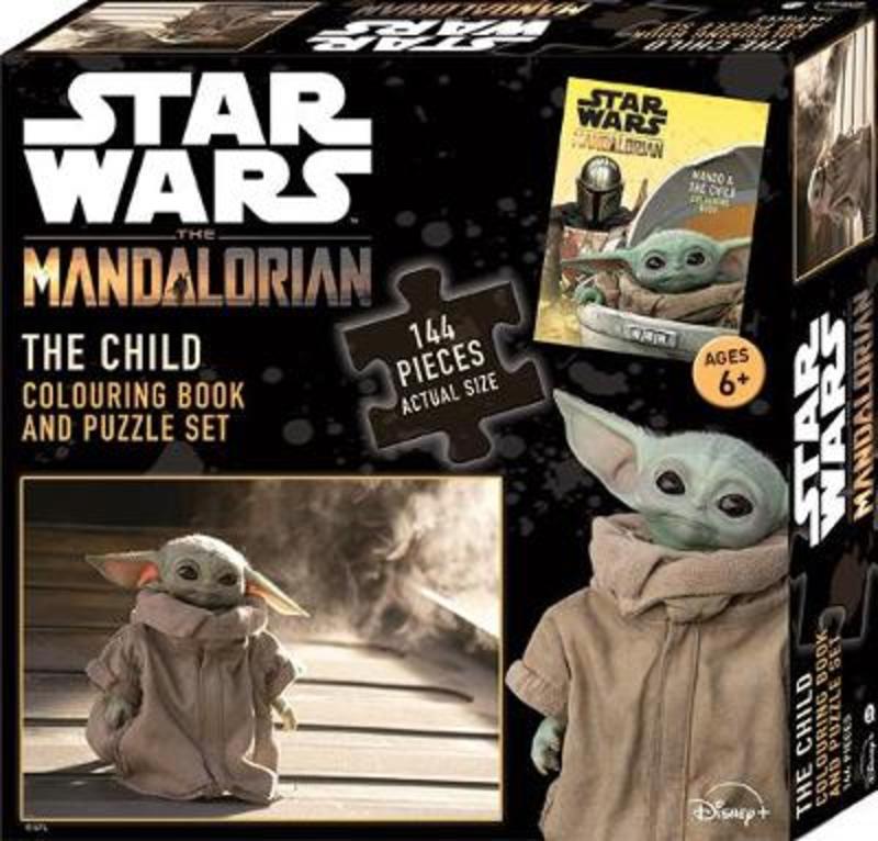 Star Wars The Mandalorian: The Child Colouring Book and Puzzle Set by Star Wars - 9781760507794