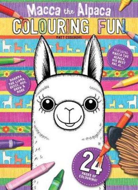 Macca the Alpaca Colouring Fun by Matt Cosgrove - 9781760978679