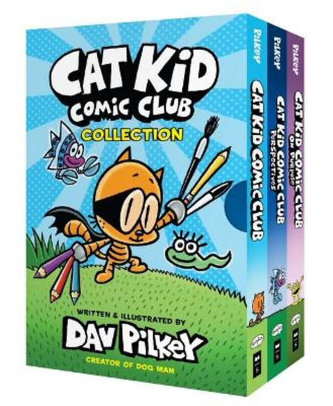 Cat Kid Comic Club 3-Book Collection by Dav Pilkey - 9781761124228