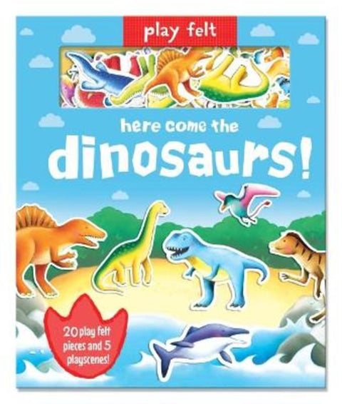 Play Felt Here Come the Dinosaurs - Activity Book by Georgina Wren - 9781787007482