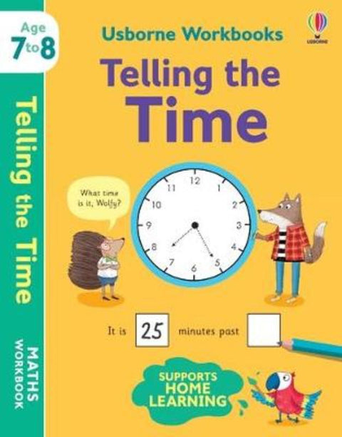 Usborne Workbooks Telling the Time 7-8 by Holly Bathie - 9781801313544
