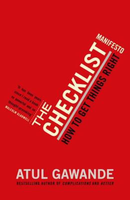 The Checklist Manifesto by Atul Gawande - 9781846683145