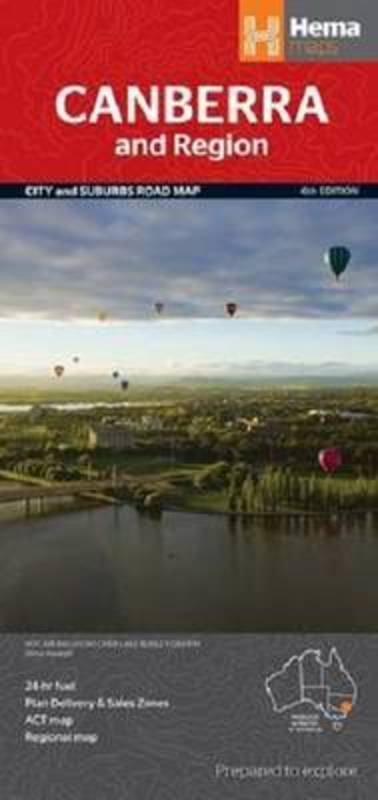 Canberra & Region Map by Hema Maps Australia Staff - 9781865006772