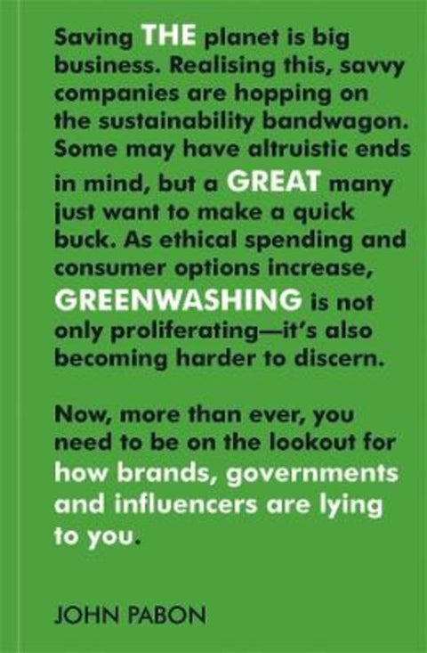 The Great Greenwashing by John Pabon - 9781922779038