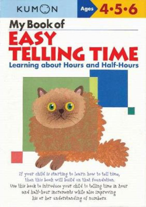 Kumon My Book of Easy Telling Time by Kumon - 9781933241265